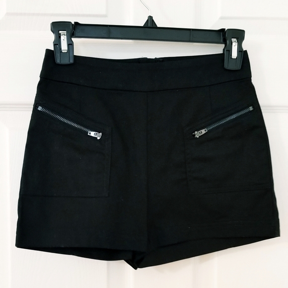 NWOT NEW Urban Outfitters Silence + Noise High-Waisted Black Mini Shorts - Picture 7 of 8